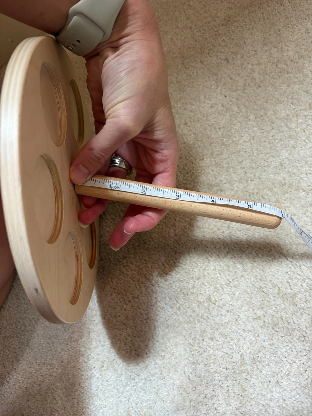 Lovevery Wooden Montessori Stacking Sorting Toy from the Babbler Play Kit